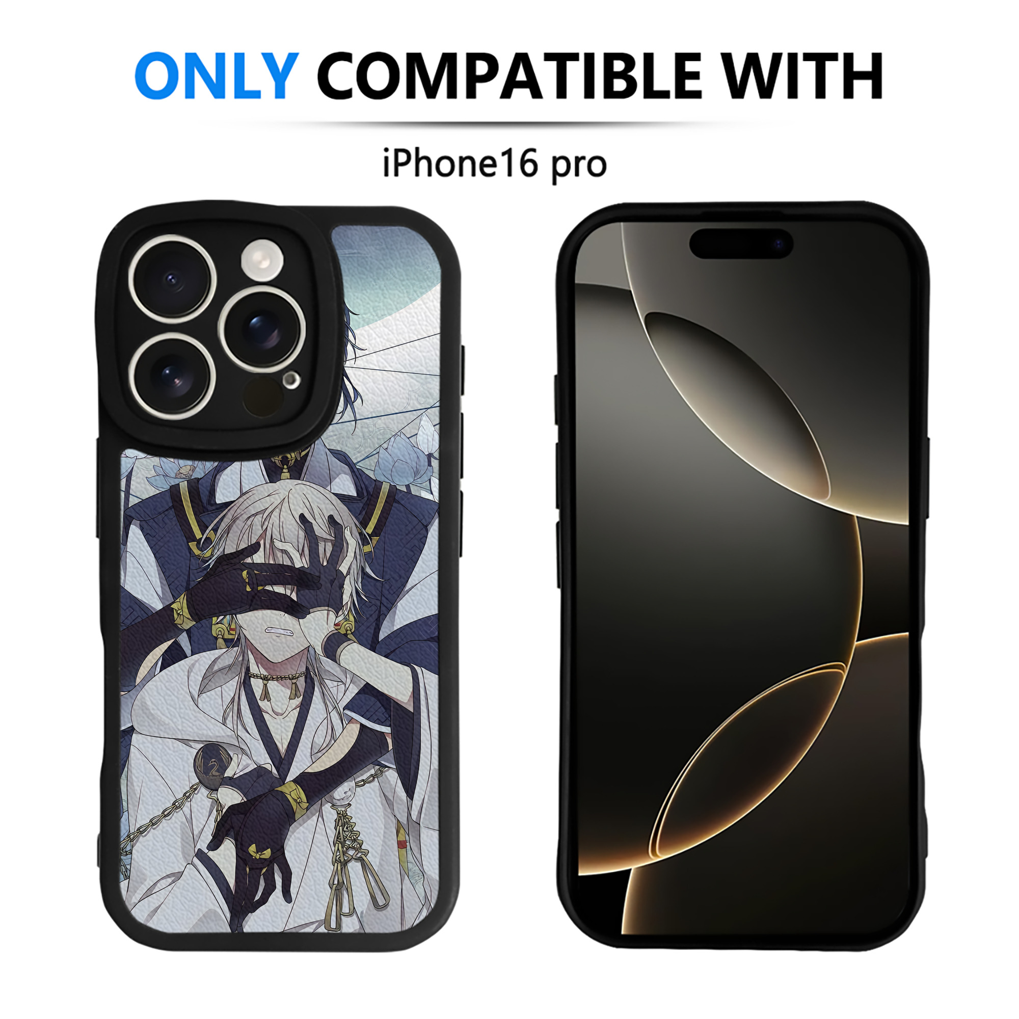 （画像用） 刀剣乱舞 Touken Ranbu 【iPhone 16シリーズ対応】シリコンスマホケース（レザー調） 材質：シリコン
